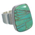 Southwest Sterling Silver And Turquoise Inlay Jewelry Ring Size 5-3/4 WX63126